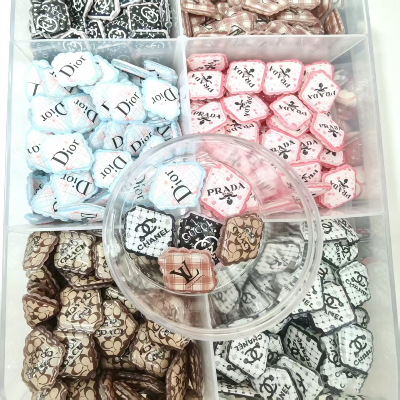 Luxury Acrylic Bead Charms for DIY Jewelry & Bead Pens