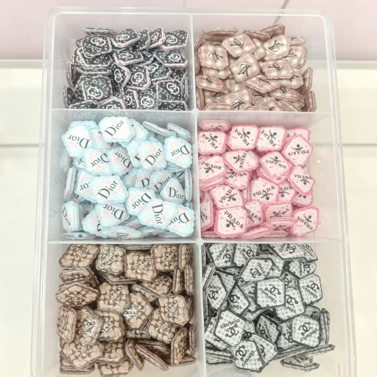 Luxury Acrylic Bead Charms for DIY Jewelry & Bead Pens