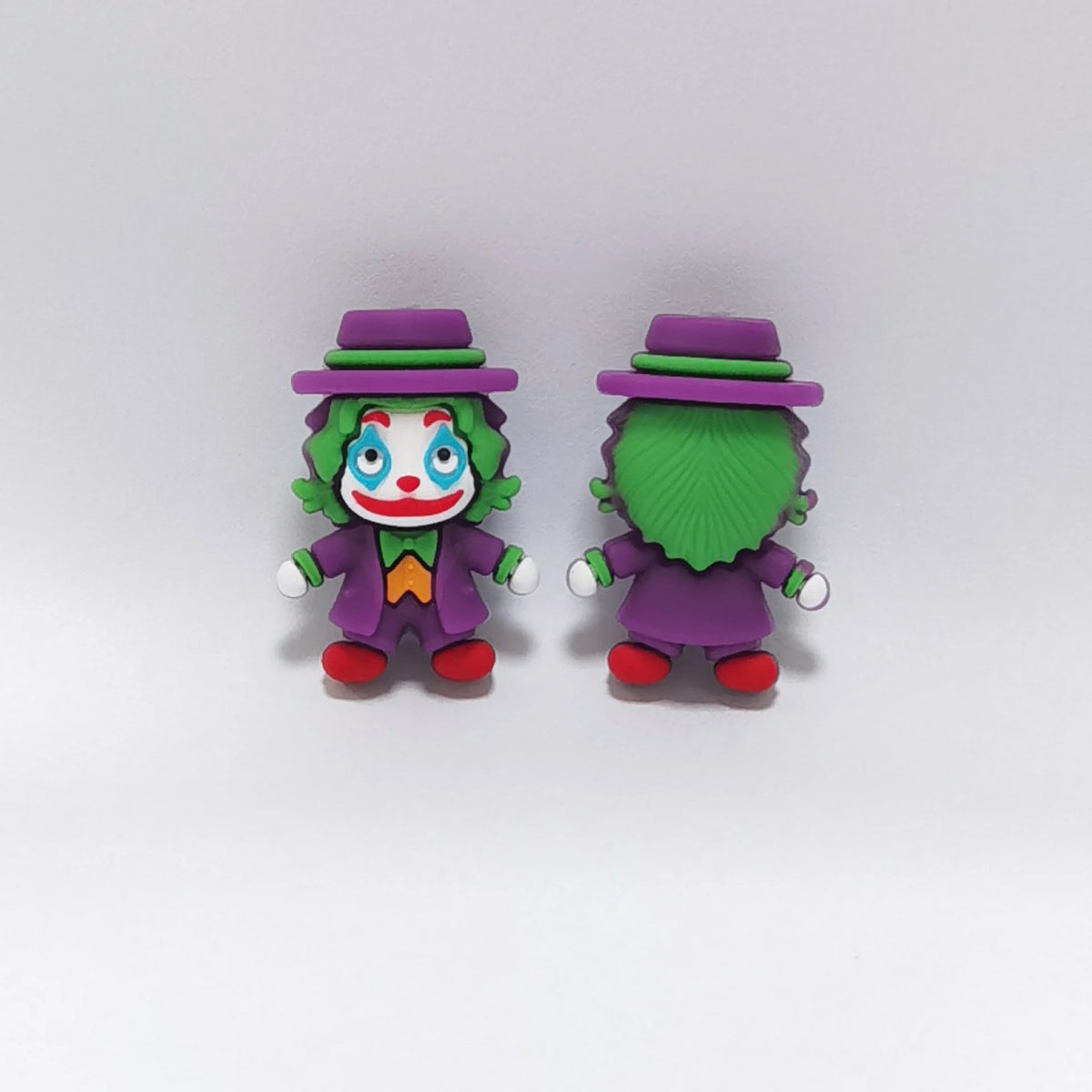 Clown - Purple Hat Halloween silicone focal bead design on a pale background